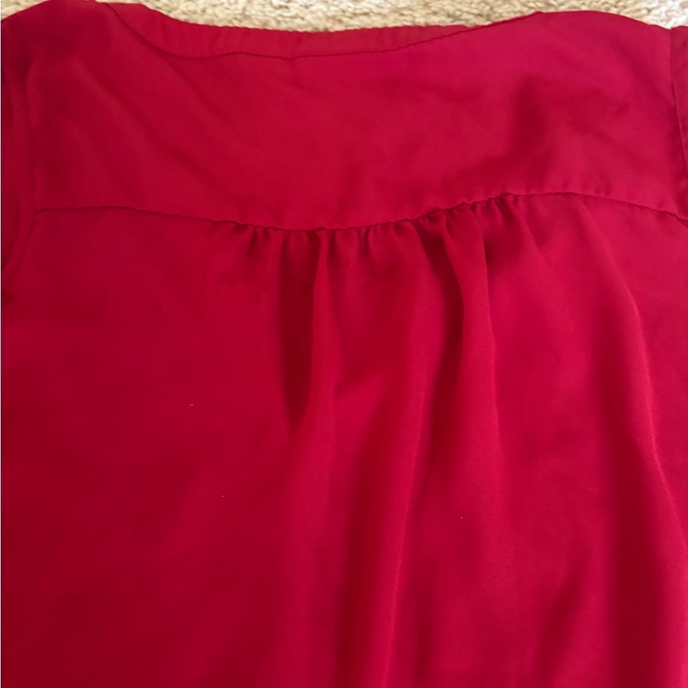 Kenar Sleeveless Red Blouse - Picture 5 of 5